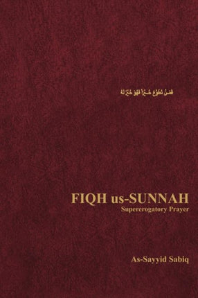 Fiqh UsSunnah Supererogatory Prayer v 2