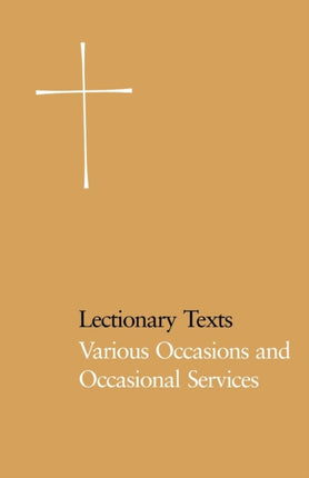 Lectionary Texts Pew Edition Various Occasions