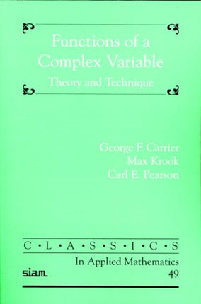 Functions of a Complex Variable Theory and