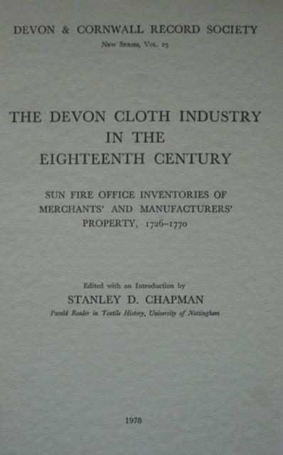 The Devon Cloth Industry in the 18th Century