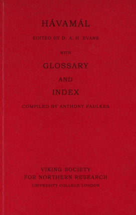 Hávamál with Glossary and Index: 1986