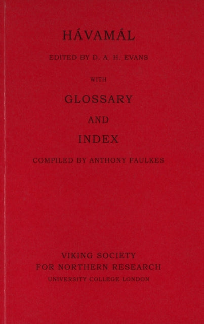 Hávamál with Glossary and Index: 1986