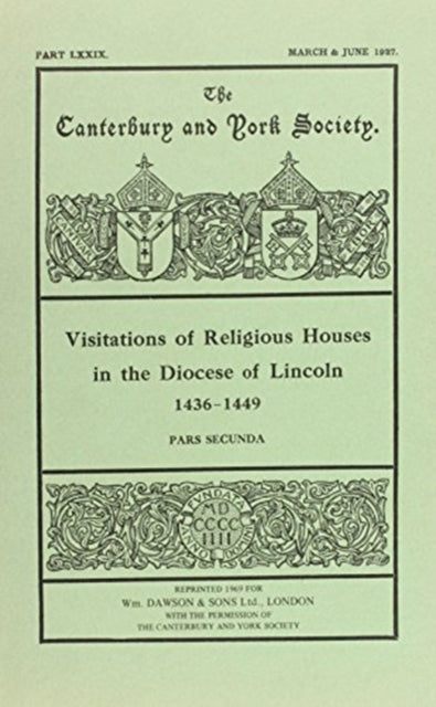 Visitations of Religious Houses in the Diocese of