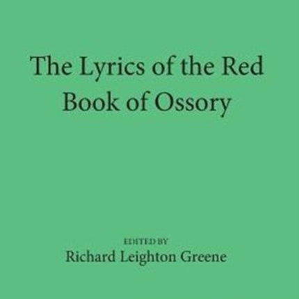 The Lyrics of the Red Book of Ossory