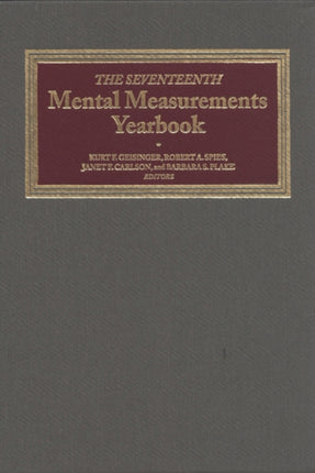 The Seventeenth Mental Measurements Yearbook