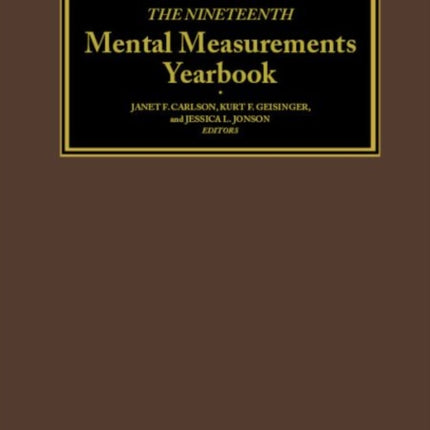 The Nineteenth Mental Measurements Yearbook