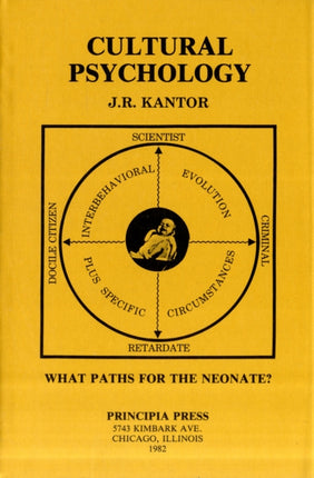 CULTURAL PSYCHOLOGY BY KANTOR JACOB