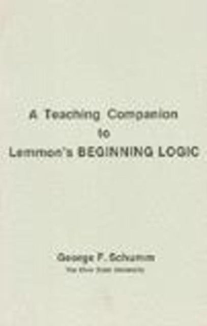 Companion To Lemmons Beginning Logic