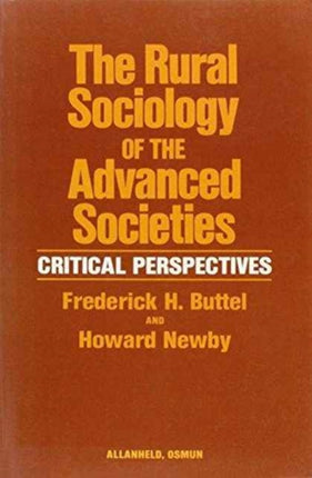 Rural Sociology of the Advanced Societies