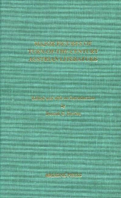 Major Figures of Turn-of-the-Century Austrian Literature: The Inter-War Years 1918-1938