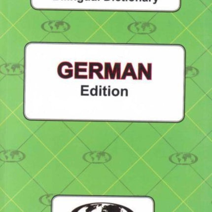 EnglishGerman  GermanEnglish WordtoWord