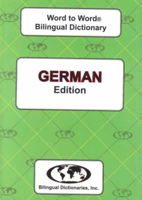 EnglishGerman  GermanEnglish WordtoWord