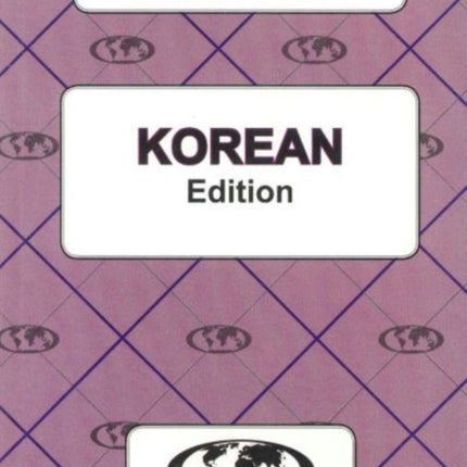 EnglishKorean  KoreanEnglish WordtoWord