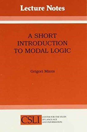 Short Introduction to Modal Logic