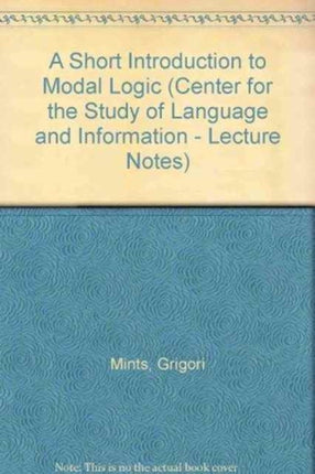 Short Introduction to Modal Logic