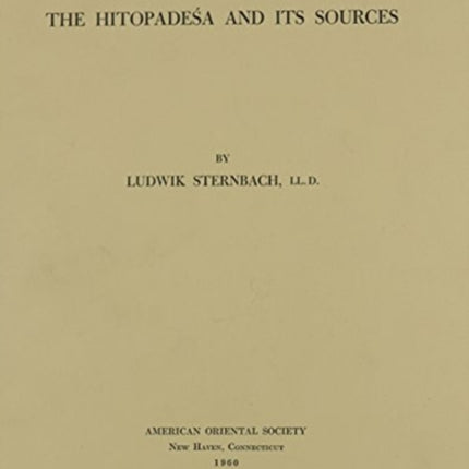 The Hitopadesa and its Sources