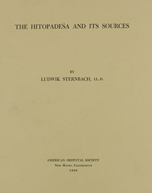 The Hitopadesa and its Sources