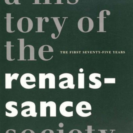 Centennial  A History of the Renaissance Society