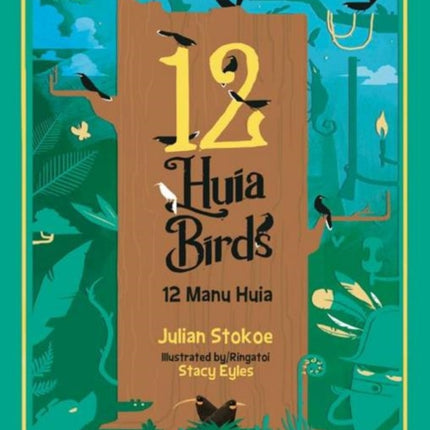 12 Huia Birds / 12 Manu Huia