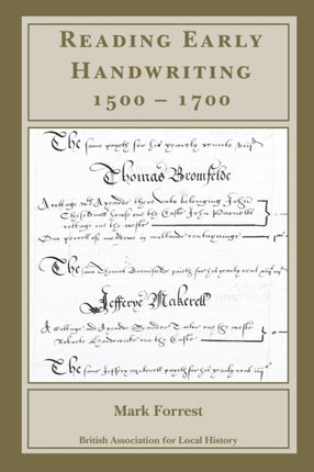 Reading Early Handwriting 15001700