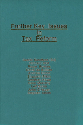 Further Key Issues in Tax Reform