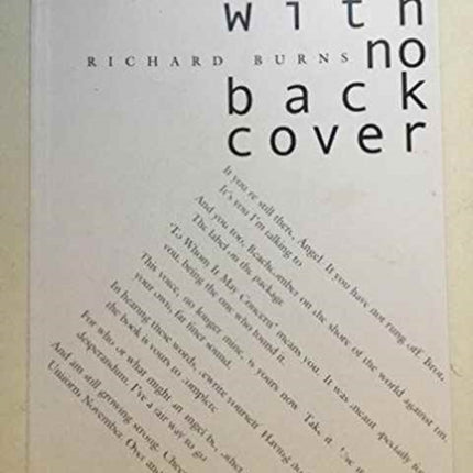 Book with No Back Cover