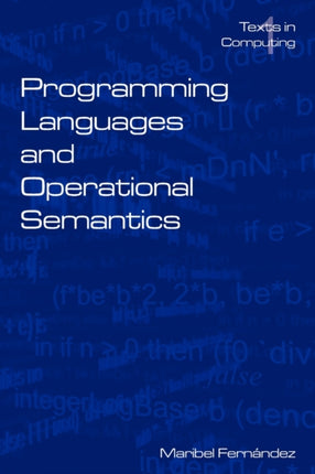 Programming Languages and Operational Semantics An Introduction