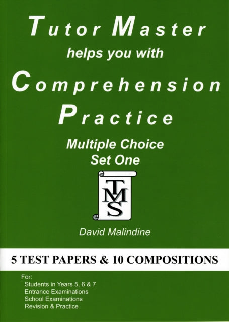 Tutor Master Helps You with Comprehension Practice: Multiple Choice Set One