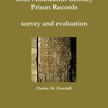 Irish Nineteenth Century Prison Records  survey and evaluation