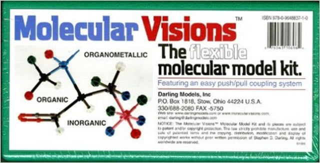 Molecular Visions (Organic, Inorganic, Organometallic) Molecular Model Kit #1 by Darling Models to accompany Organic Chemistry