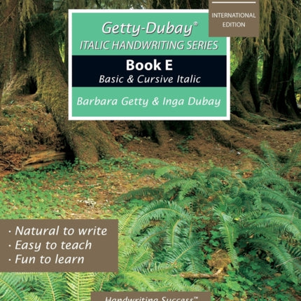 GettyDubay Italic Handwriting Series Book E