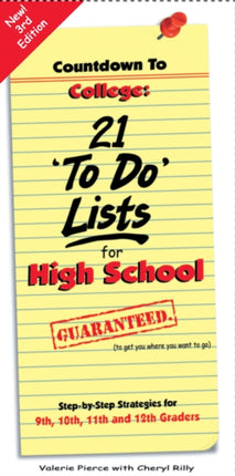 Countdown to College 21 To Do Lists for High
