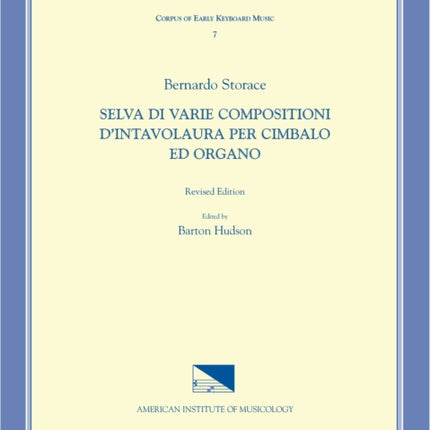 Cekm 7 Bernardo Storace 17th C Selva Di Varie