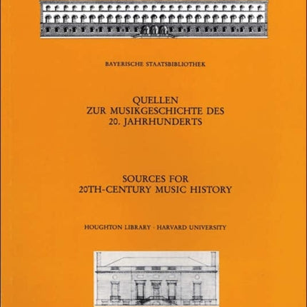 Sources for 20th-Century Music History: Alban Berg and The Second Viennese School; Musicians in American Exile; Bavarica