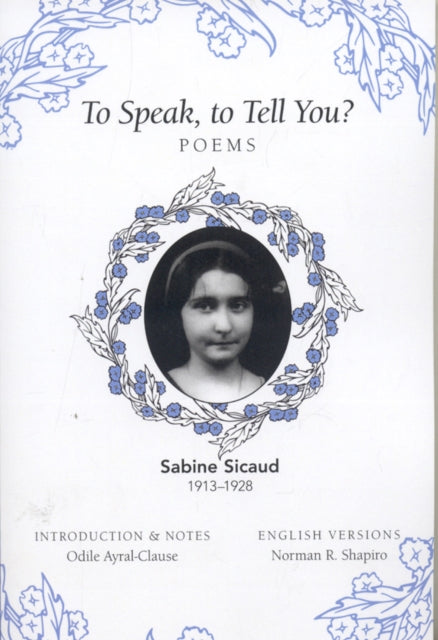 To Speak, to Tell You?: Poems