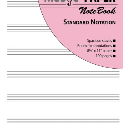 MUSIC PAPER NoteBook  Standard Notation