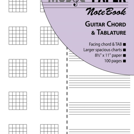 MUSIC PAPER NoteBook  Guitar Chord  Tablature