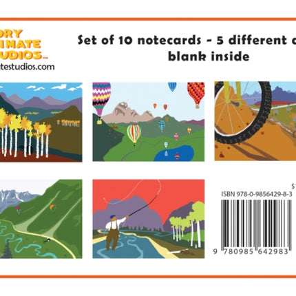 Rocky Mountain Winter Blank Note Card Set
