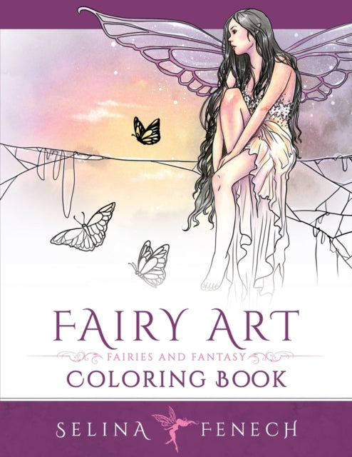 Fairy Art Coloring Book Volume 1 Fantasy Coloring by Selina