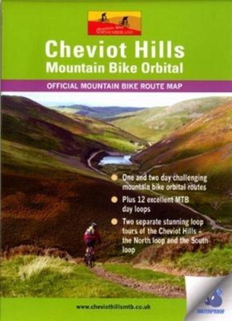 Cheviot Hills Mountain Bike Orbital Map: Waterproof Route Map