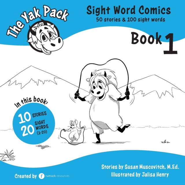 The Yak Pack Sight Word Stories Book 1 Comic Books to Practice Reading Dolch Sight Words 120 Sight Word Comics Book 1 Comic Books to Practice  Volume 1 The Yak Pack Sight Word Comics