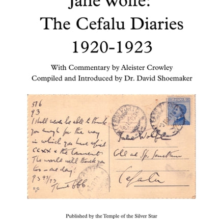 Jane Wolfe The Cefalu Diaries 1920  1923
