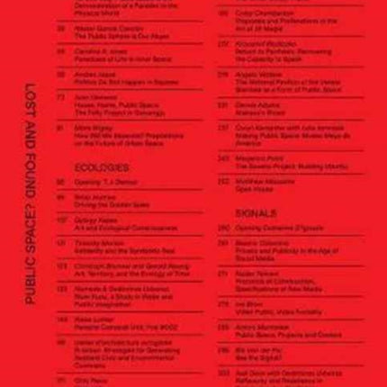 Public Space Lost and Found SAP Press