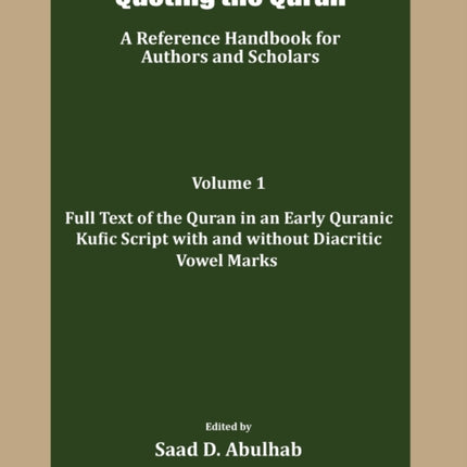 Quoting the Quran A reference Handbook for