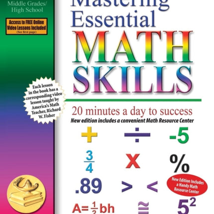 Mastering Essential Math Skills Book 2 Middle GradesHigh School 3rd Edition 20 minutes a day to success