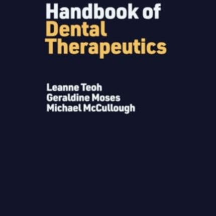 Handbook of Dental Therapeutics
