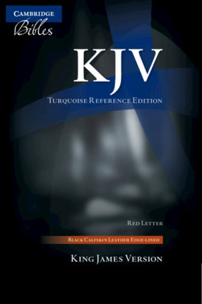 KJV Turquoise Reference Bible Black Calfskin
