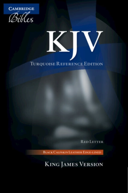KJV Turquoise Reference Bible Black Calfskin