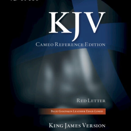 KJV Cameo Reference Edition Blue Goatskin Leather Redletter Text KJ456XRE