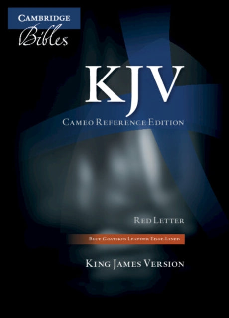 KJV Cameo Reference Edition Blue Goatskin Leather Redletter Text KJ456XRE
